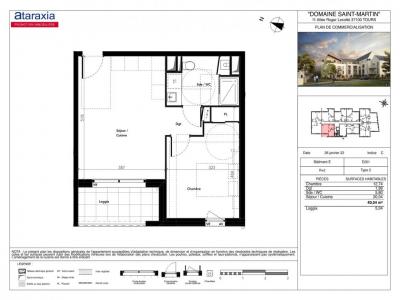 For rent Tours 2 rooms 40 m2 Indre et loire (37100) photo 1
