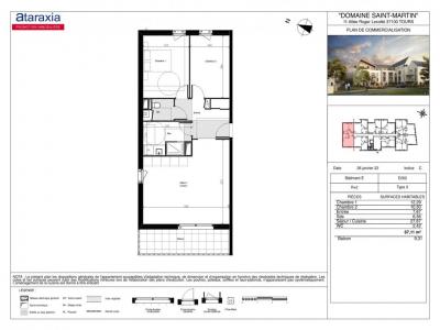 Annonce Location 3 pices Appartement Tours 37