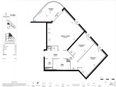 For rent Grabels 3 rooms 67 m2 Herault (34790) photo 4