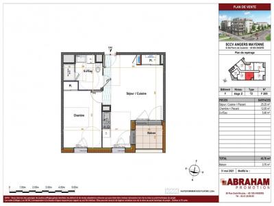 For rent Angers 2 rooms 43 m2 Maine et loire (49000) photo 1