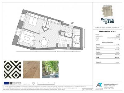 Louer Appartement Uzes 417 euros