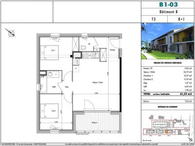 For rent Aucamville 3 rooms 61 m2 Haute garonne (31140) photo 3