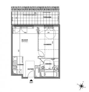 For rent Blanc-mesnil 2 rooms 41 m2 Seine saint denis (93150) photo 4