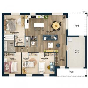 For sale Saint-germain-du-puch 6 rooms 94 m2 Gironde (33750) photo 4