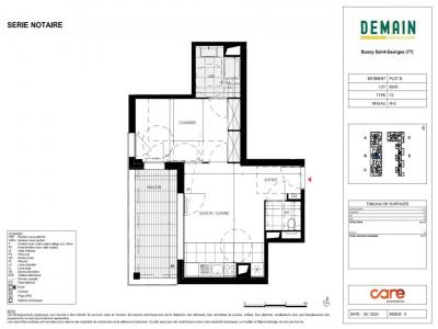 For rent Bussy-saint-georges 2 rooms 42 m2 Seine et marne (77600) photo 1