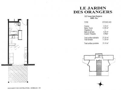 For rent Nice 1 room 25 m2 Alpes Maritimes (06200) photo 0
