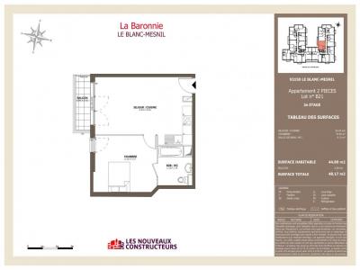 Annonce Location 2 pices Appartement Blanc-mesnil 93