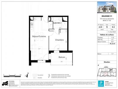 For rent Reims 2 rooms 41 m2 Marne (51100) photo 2