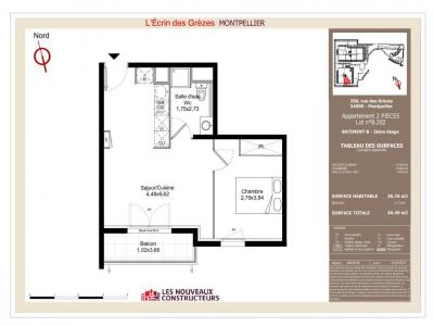 Annonce Location 2 pices Appartement Montpellier 34