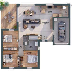 For sale Thou 5 rooms 90 m2 Charente maritime (17290) photo 2