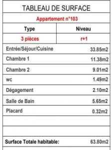 Annonce Vente 3 pices Appartement  92