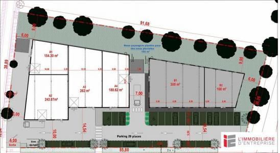 Louer Commerce 300 m2 Bouexiere