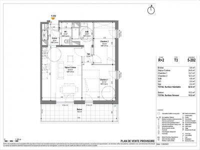For rent Strasbourg 3 rooms 62 m2 Bas rhin (67100) photo 2
