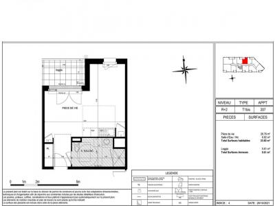 Louer Appartement 33 m2 Laval