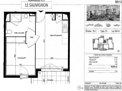 For rent Perpignan 2 rooms 39 m2 Pyrenees orientales (66100) photo 1