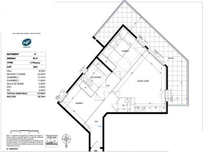 For rent Antibes 3 rooms 67 m2 Alpes Maritimes (06600) photo 1