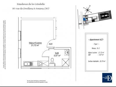 For rent Amiens 1 room 26 m2 Somme (80000) photo 4