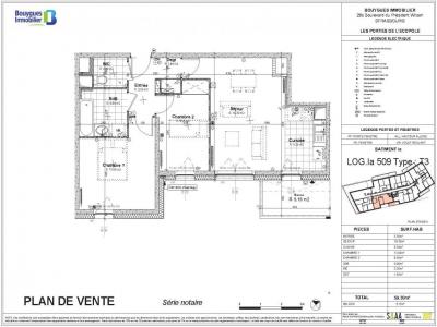 For rent Strasbourg 3 rooms 59 m2 Bas rhin (67000) photo 1