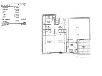 For rent Marseillan 3 rooms 62 m2 Herault (34340) photo 1