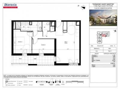 Annonce Location 3 pices Appartement Tours 37