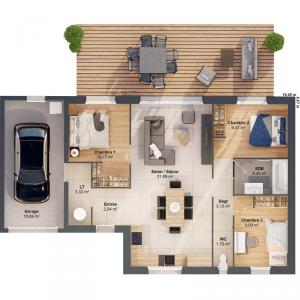 For sale Savigny-levescault 5 rooms 76 m2 Vienne (86800) photo 2