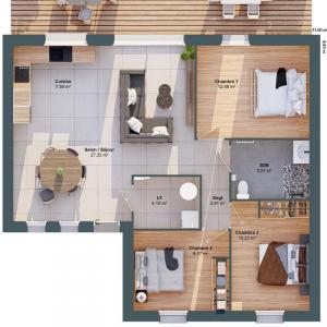 For sale Chasseneuil-du-poitou 5 rooms 79 m2 Vienne (86360) photo 2