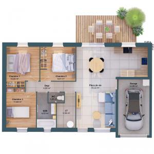 For sale Liguge 5 rooms 76 m2 Vienne (86240) photo 2