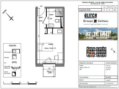 For rent Angers 1 room 18 m2 Maine et loire (49000) photo 1