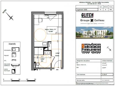 For rent Angers 1 room 21 m2 Maine et loire (49000) photo 1