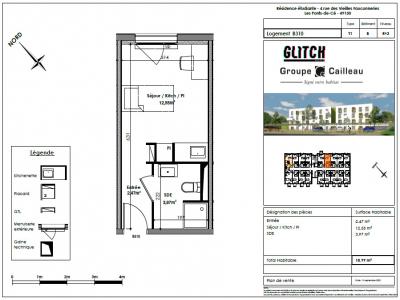 For rent Ponts-de-ce 1 room 18 m2 Maine et loire (49130) photo 1