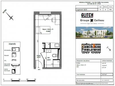 For rent Ponts-de-ce 1 room 18 m2 Maine et loire (49130) photo 2