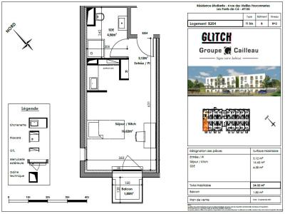 For rent Ponts-de-ce 1 room 24 m2 Maine et loire (49130) photo 1