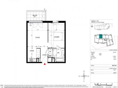 For rent Epinay-sur-orge 2 rooms 39 m2 Essonne (91360) photo 2