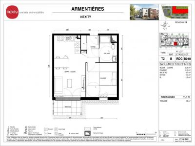 Louer Appartement 41 m2 Armentieres
