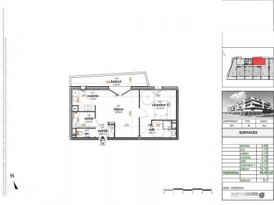 For rent Bezannes 2 rooms 49 m2 Marne (51430) photo 3
