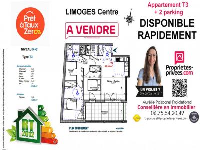For sale Limoges 3 rooms 62 m2 Haute vienne (87000) photo 3