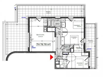 Annonce Location 4 pices Appartement Saint-priest 69