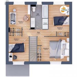 For sale Treillieres 6 rooms 94 m2 Loire atlantique (44119) photo 3