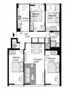 For rent Noisy-le-sec 83 m2 Seine saint denis (93130) photo 4
