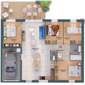For sale Bussac-foret 6 rooms 85 m2 Charente maritime (17210) photo 2
