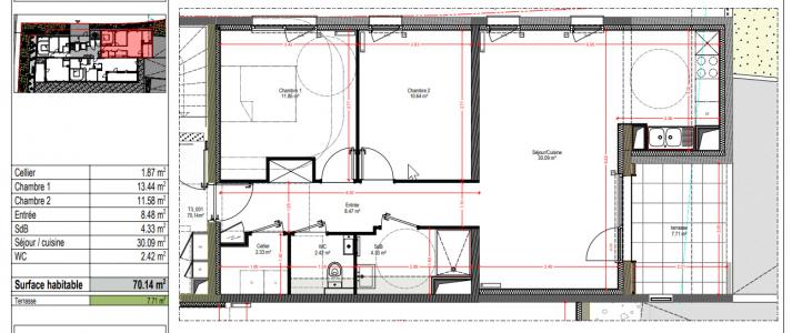 For rent Strasbourg 3 rooms 70 m2 Bas rhin (67200) photo 0