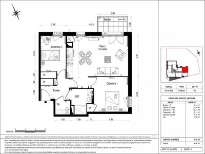 For rent Larcay 3 rooms 59 m2 Indre et loire (37270) photo 3