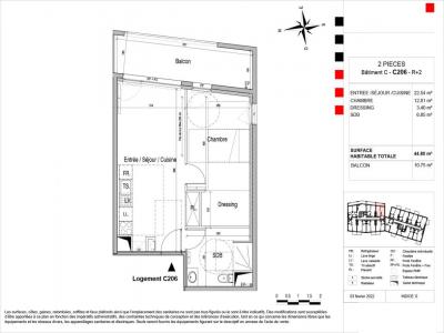 For rent Maxeville 2 rooms 44 m2 Meurthe et moselle (54320) photo 1