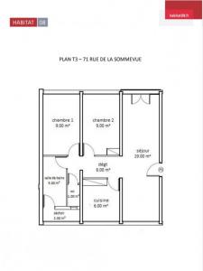 Annonce Location 3 pices Appartement Chateau-porcien 08