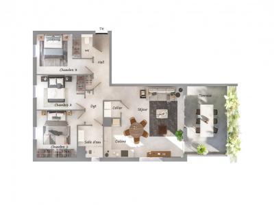 Acheter Appartement 90 m2 Pierrelatte