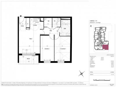 For rent Blanc-mesnil 3 rooms 61 m2 Seine saint denis (93150) photo 1