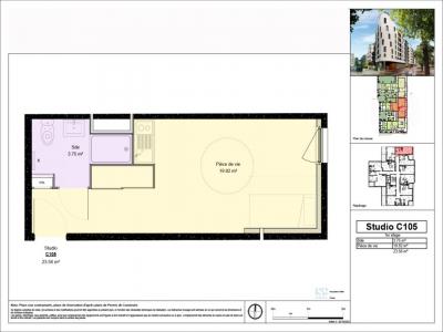 Louer Appartement 23 m2 Dijon