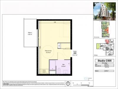 Louer Appartement 23 m2 Dijon