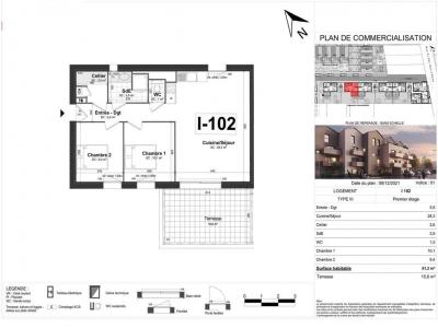 Louer Appartement 61 m2 Tours