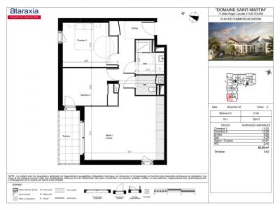 Annonce Location 3 pices Appartement Tours 37